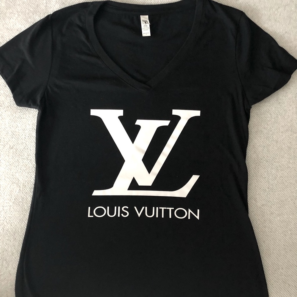 V Neck Logo T-Shirt